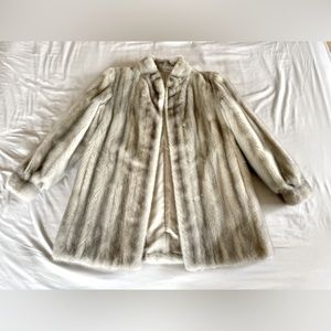 Rare Sliver Gray Mink Coat